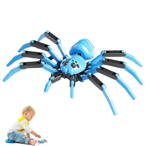 Halloween-Spinne, 3D-gedruckte Spinne, 3D-Spinne mit flexiblen Gelenken, Spinnenfiguren, realistischer Spinnenstreich, Spinnentrick, Tischdekoration für das Heimbüro von Generisch