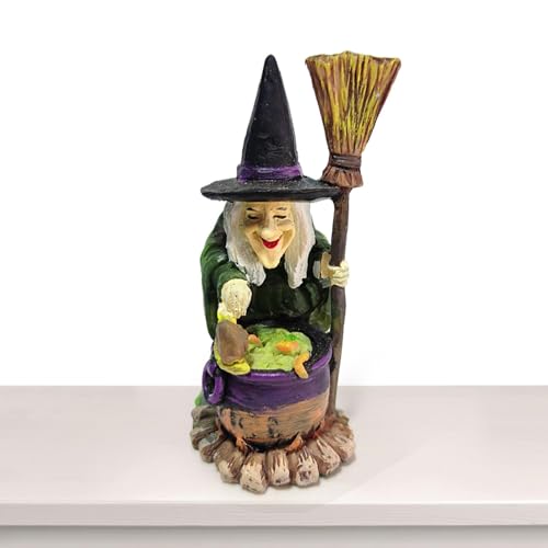 Halloween-Zauberer-Ornamente – Zauberer-Halloween-Dekorationen, Sand-Tischdekorationen, Vista-bedruckte Hexe und Zauberer-Figur, gruseliger Halloween-Akzent, Zauberer, Sandtischdekoration, von Generisch