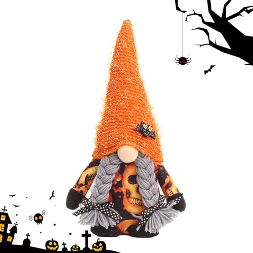 Halloween-Zwerge-Puppe, Halloween-Zwerge-Dekorationen - Halloween süße gefüllte gesichtslose Puppe - Halloween-Dekor, Sammler-Zwergpuppen für Schreibtisch, Kamin, Bücher, von Generisch