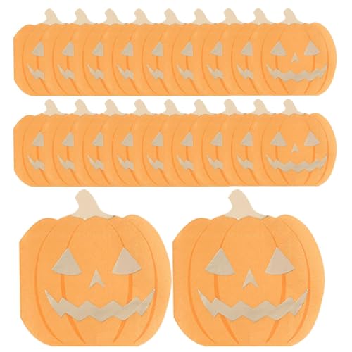 Halloween bedrucktes Seidenpapier,Halloween-Papierservietten - Dekorative Seidenpapier-bedruckte Halloween-Getränkeservietten | Weiche, gruselige 3-lagige Partyservietten aus Papier für Halloween-Par von Generisch