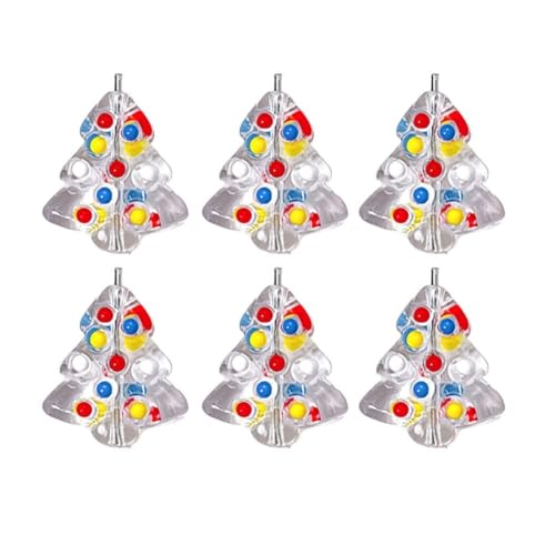 Handgefertigte Lampwork-Perlen für Weihnachtsbaum, Kunstharz, tropfende mobile Handperlen, Glas, A3F3, Material, Bea-Ölkette, Zubehör, gezeichnet von Generisch