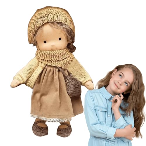 Handgemachte Puppe | Tragbare Plüsch-Stoffpuppen - Stofftier, handgefertigte Plüschpuppe mit Kleidung, Stoffpuppe für Mädchen, REGT die Fantasie an, Geschenk für Kinder von Generisch