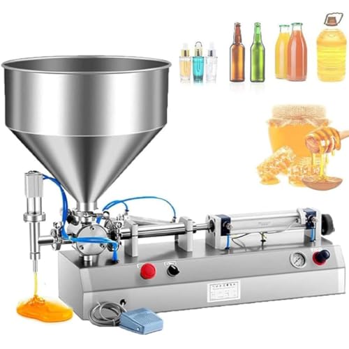 Hautpflegeöl, halbautomatische pneumatische Pastenfüllmaschine, Edelstahl, viskose Flüssigkeitsfüllung, 100–1000 ml, Einzelkopf-Quantitative Füllmaschine von Generisch