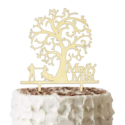 Herr und Cake Topper | Herr und Kuchen Topper | Kreative und bedeutungsvolle Dekoration, Kuchendekoration für Hochzeit, Geburtstag, Jahrestag von Generisch