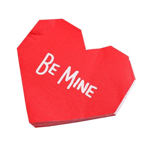 Herz-Gästeserviette,Love Hearts Dinner-Handserviette | Stabile Gästeserviette | Elegante herzförmige Servietten aus Seidenpapier für Valentinstag, Hochzeiten, Veranstaltungen und den täglichen Gebrauc von Generisch