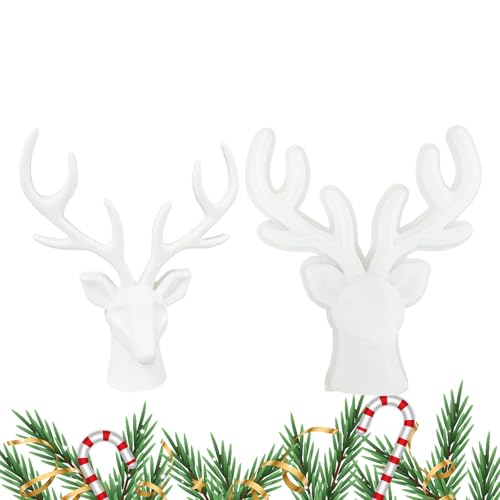 Hirschharzform | Weihnachtshirschkopf -Kuchen -Dekoration Formen | 3D -Silikon -Hirschkopf -Top -Schimmelpilze für Epoxidharz, Fondant, Schokolade, Handwerk, Wohnkultur, Backzubehör Hirschharzform | Weihnachtshirschkopf -Kuchen -Dekoration Formen | 3D -Silikon -Hirschkopf -Top -Schimmelpilze für Epoxidharz, Fondant, Schokolade, Handwerk, Wohnkultur, Backzubehör von Generisch