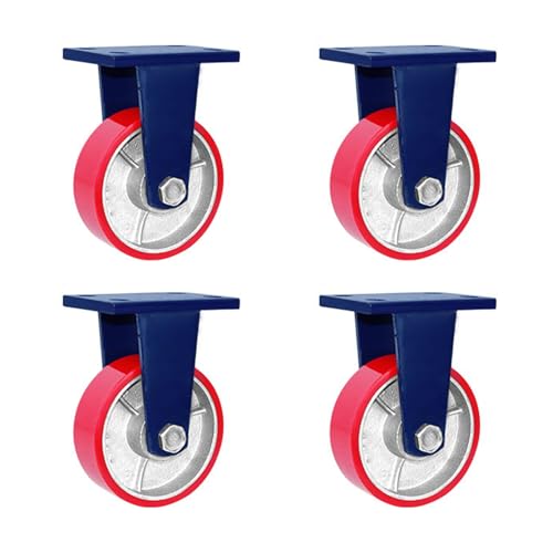 Hochleistungs 5 -Zoll -Zaubererräder - Industrielle Rollen für Möbelbeine, 4 -Set, verdickte Halterung, Doppellager -Plattenspieler, flexibel und dauerhaft, fest und bremst Hochleistungs 5 -Zoll -Zaubererräder - Industrielle Rollen für Möbelbeine, 4 -Set, verdickte Halterung, Doppellager -Plattenspieler, flexibel und dauerhaft, fest und bremst von Generisch