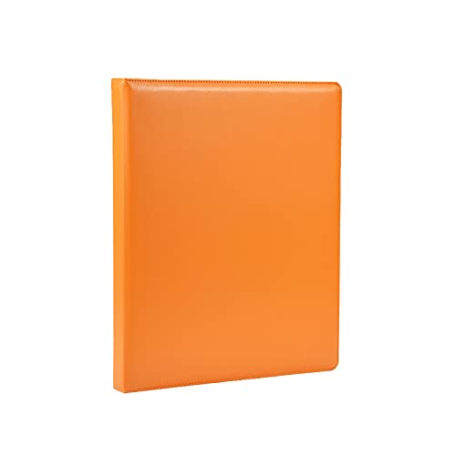 Hochwertiger Business-Lederordner mit 100 Seiten, 8K-Zeichenbuch, Aufbewahrungsbuch, Orange, 45 x 36,8 x 4,8 cm von Generisch