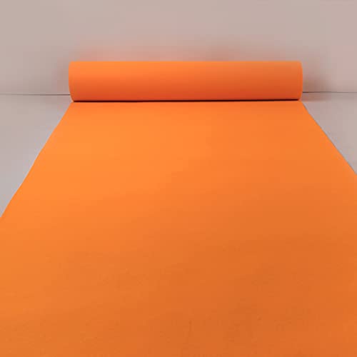 Hochwertiger orangefarbener Hochzeitsgangläufer, 2 mm dick, für Innen- und Außenbereich, Hochzeitsdekoration, 120 x 2000 cm von Generisch