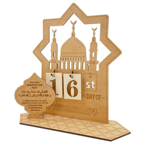 Holz Ramadan Kalender, Eid Ramadan Mubarak Adventskalender, Ramadan Countdown Eid Kalender, Calen Dekorationen Ramadan Geschenk von Generisch