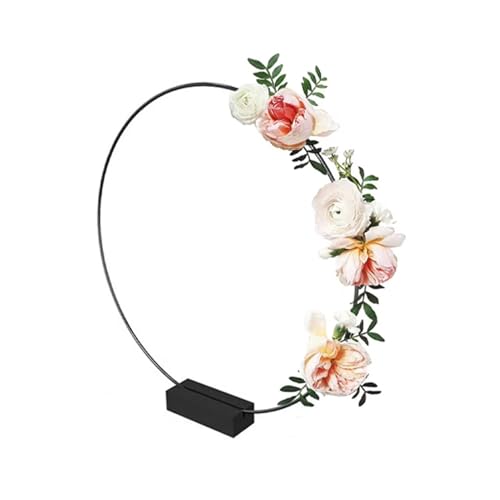 Hoop-Mittelstücke für Tische,Blumen-Reifen-Tischdekoration - Tischdekorationen Metall-Blumen-Reifen-Mittelstück | Floraler Hoop-Tischaufsatz für Hochzeitstischdekoration, Traumfänger-Bastelarbeiten von Generisch