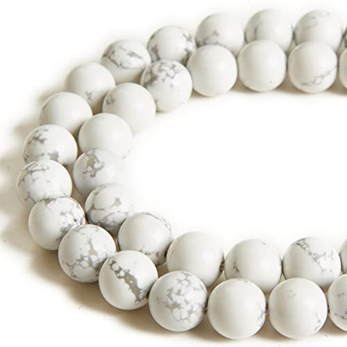 Howlith-Perlen, natürliche Edelsteine, rund, lose Perlen für Schmuckherstellung, 10 mm, 35 Stück Howlith-Perlen, natürliche Edelsteine, rund, lose Perlen für Schmuckherstellung, 10 mm, 35 Stück von Generisch