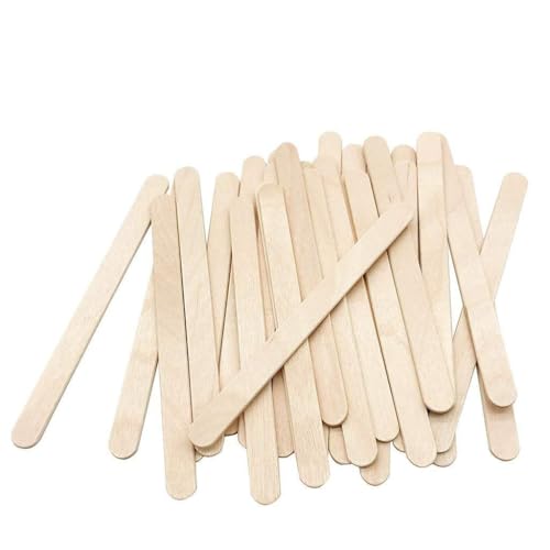 Ice Sticks Craft Sticks Wood 200 Stück Sticks Craft Natural Küche, Esszimmer & Bar Reinigung Muss Sein (Multicolor, One Size) von Generisch