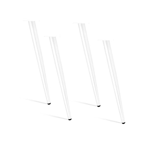 Industrielle Esstischbeine – 4 Stück verstellbare konische Möbelbeine für Couchtische, Bänke, Stühle und Kommoden – 65 cm weiße Schutzfüße Industrielle Esstischbeine – 4 Stück verstellbare konische Möbelbeine für Couchtische, Bänke, Stühle und Kommoden – 65 cm weiße Schutzfüße von Generisch
