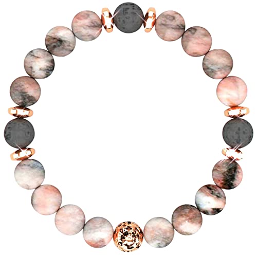 Inspirierende Naturstein-Armbänder für Frauen, Mädchen, Naturstein, motivierende Ermutigungsgeschenke für Frauen, Mädchen, Aromatherapie-Armband Armbänder Personalisiert Perlen (C, One Size) von Generisch