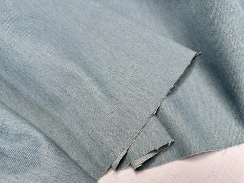 Jeansstoff, Baumwollmaterial, zum Schneidern, leichte Polsterung, Schneidern, Heimdekoration, 180 cm breit, Hellblau, 3 m von Generisch