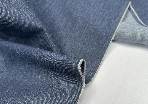 Jeansstoff, Baumwollmaterial, zum Schneidern, leichte Polsterung, Schneidern, Heimdekoration, 180 cm breit (dunkelblau, 3 m) von Generisch