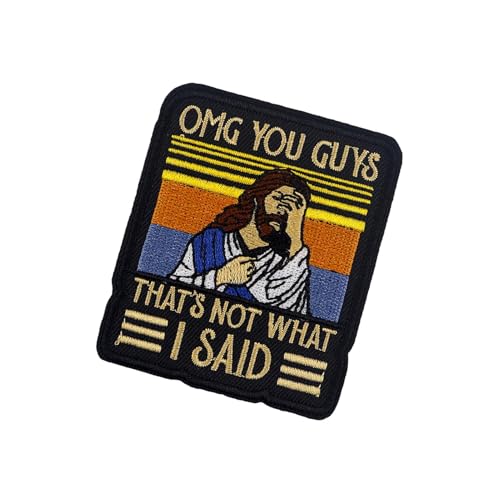 Jesus-Aufnäher, Jesus-Aufnäher zum Aufbügeln, Stickerei Applikation Jesus Patch, Gestickter Aufnäher zum Aufbügeln, religiöser Aufnäher, Rucksack-Aufnäher, Bekleidungszubehör von Generisch