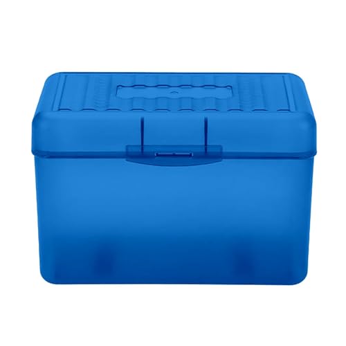 Karteikartenhalter, Karteikarten-Box, Notizkarten-Halter, Karteikartenhalter, Kartei-Organizer, Schreibwaren-Karten und Umschläge, personalisierbar (Blau, C) von Generisch