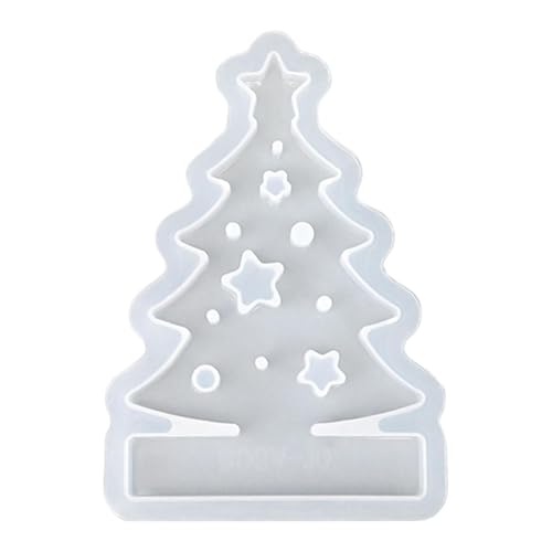 Kerzenständer Epoxidharz Formen, Weihnachtsbaum Silikon Kerzenform, Teelichthalter Gießform, Silikon Schmelzform Teelicht Kerzenständer Formen für Gips, Ton von Generisch