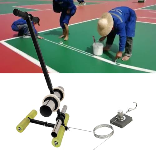 Klebeband-Applikator für Sportplatz, Handspender, Bodenmarkierungswerkzeug mit Zeichnungslinien-Set, Wand-, Bodenmalerei, Schlingenband-Werkzeug von Generisch