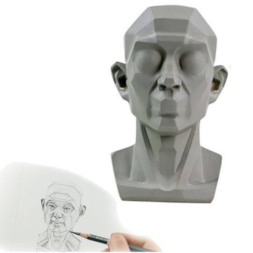 Kopfmodell für Künstler, lernen Ebenen des Gesichts, kleiner Mannequin-Kopf für Kunst, Zeichnen, Skecthing, Studium, menschlicher Manikinkopf für medizinisches und künstlerisches Zeichnen, Skecthing, von Generisch