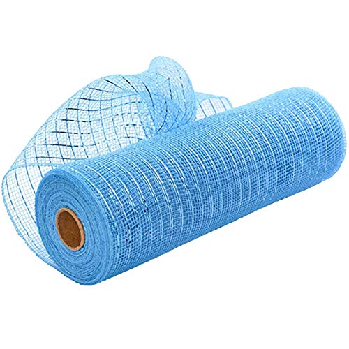 Kränze für Poly- und Roll-Mesh-Band, jeweils mit dekorativen Girlanden, Schleifen, Geschenkfolie, DIY-Weihnachtsgeschenkpapier und E-Blau, Einheitsgröße von Generisch