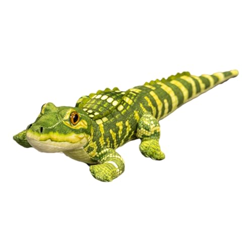 Krokodil-Stofftier,Stoffkrokodil-Plüschtier - 19 Zoll realistisches Krokodil-Plüschtier, süßes Spielzeug - Einzigartige Plüschtiere, Modellpuppen, bezauberndes Krokodil-Plüschkissen, Simulation weiche von Generisch