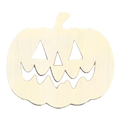 Kürbisschnitte Holz - Handgemaltes Halloween-Kürbisschild Für Kinder | Unvollendete Halloween- , saisonale dekorative Stiefel Kreativität Und Fantasie Für Esszimmer von Generisch