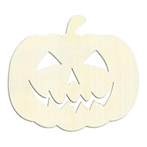 Kürbisschnitte Holz - Handgemaltes Halloween-Kürbisschild Für Kinder | Unvollendete Halloween- , saisonale dekorative Stiefel Kreativität Und Fantasie Für Esszimmer von Generisch