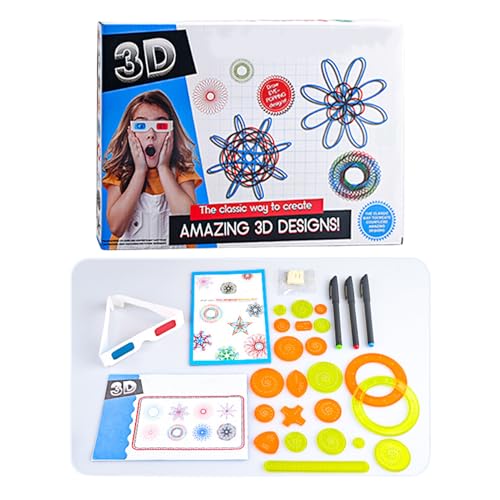 -Kunst,3D Designer | Kreatives Malschablonen-Spielzeug Multifunktionaler Bastelbedarf Für Zuhause Schule Familie Geburtstag -Kunst,3D Designer | Kreatives Malschablonen-Spielzeug Multifunktionaler Bastelbedarf Für Zuhause Schule Familie Geburtstag von Generisch