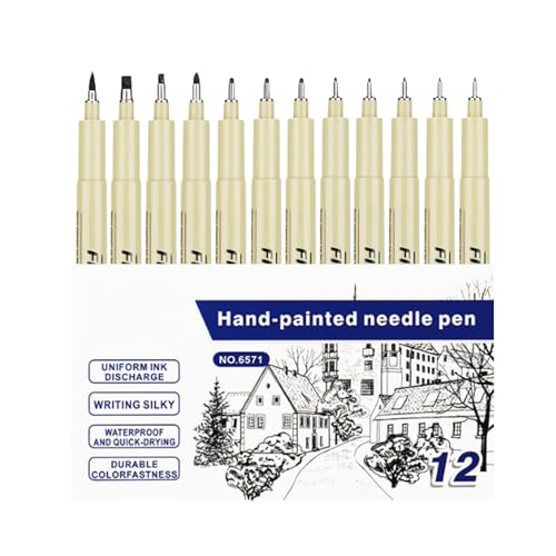 Kunst Zeichenstifte - Kunststifte Zum Zeichnen, Tagebuch Malstift Mit Tusche Und Skizzen Marker | Scrapbooking Malmarker Ergonomisch Für Kinder Erwachsene Jugendliche Schüler Kunst Zeichenstifte - Kunststifte Zum Zeichnen, Tagebuch Malstift Mit Tusche Und Skizzen Marker | Scrapbooking Malmarker Ergonomisch Für Kinder Erwachsene Jugendliche Schüler von Generisch
