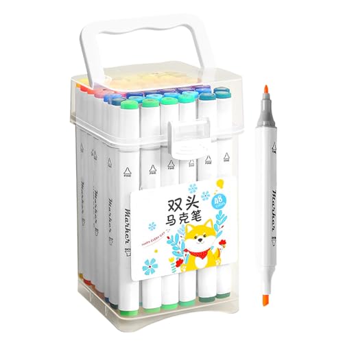 Kunstmarker, Farbstifte, Acrylfarben-Marker, Malkunstmarker mit Doppelspitzen, Basteln, schnell trocknendes Schreibwaren, 48 Farben zum Skizzieren Kunstmarker, Farbstifte, Acrylfarben-Marker, Malkunstmarker mit Doppelspitzen, Basteln, schnell trocknendes Schreibwaren, 48 Farben zum Skizzieren von Generisch