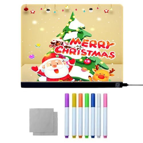 LED Notiztafel - Seitliche Tasten | Entsperren Touch-Dimmer-knoppf Helligkeit LED -Zeichenbrett Acrylnote Memo zum Schreiben von Zeichnen Malvorlagen Skizzierverfolgung mit Verstellbarem LED Notiztafel - Seitliche Tasten | Entsperren Touch-Dimmer-knoppf Helligkeit LED -Zeichenbrett Acrylnote Memo zum Schreiben von Zeichnen Malvorlagen Skizzierverfolgung mit Verstellbarem von Generisch