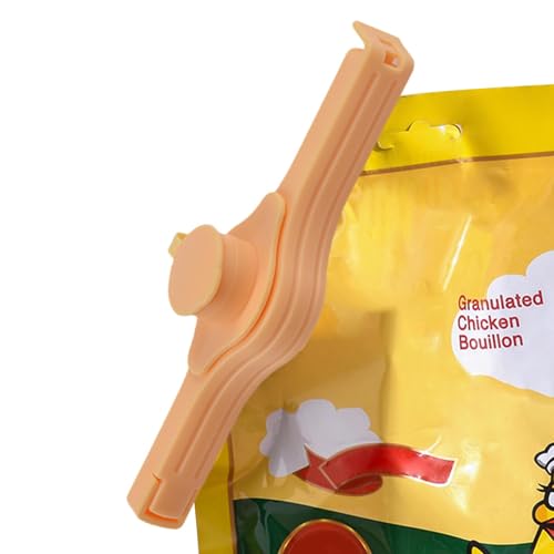 Lebensmittelaufbewahrungsklammern für Beutel, Verschlussklammern für Snackbeutel - Clips für Lebensmittelverpackungen - Küchenklammern, Lebensmittelklammern, mit Auslassöffnung, Nüsse, Milchpulver, Te von Generisch