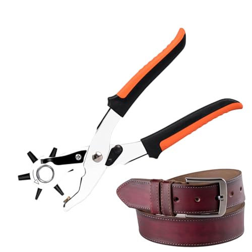 Leder Lochstanzer,Robuste Lochzange für schwere Materialien | Präzisions-Zubehör Für Stoff, Gürtel, Schuhe, Rucksack, Sattel Und Leder Lochstanzer,Robuste Lochzange für schwere Materialien | Präzisions-Zubehör Für Stoff, Gürtel, Schuhe, Rucksack, Sattel Und von Generisch