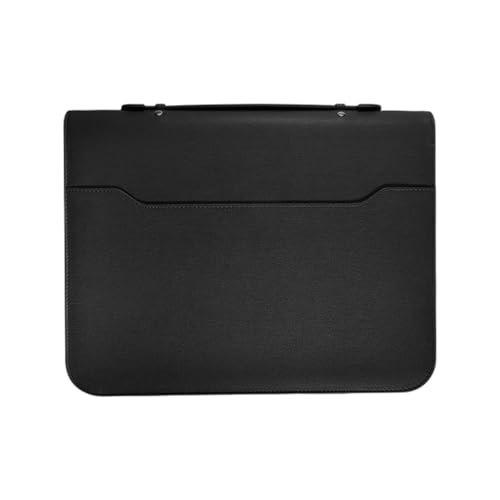 Leder-Portfolioo-Ordner, multifunktionaler Folio-Dokumenten-Organizer, tragbare Dokumentenmappe, Business-Padfolio, Dokumenten-Organizer für Business, Meetings und Reisen von Generisch