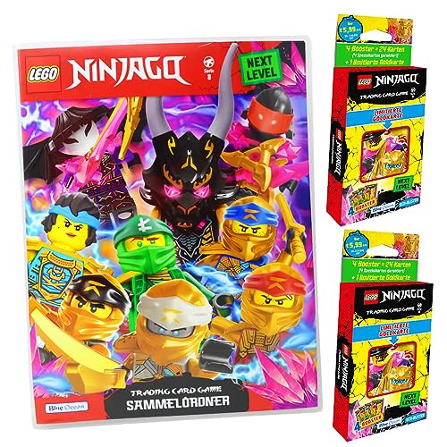 Lego Ninjago Karten Trading Cards Serie 8 Next Level - Crystalized (2023) Sammelkarten - Auswahl (1 Mappe + 2 Blister) von Generisch