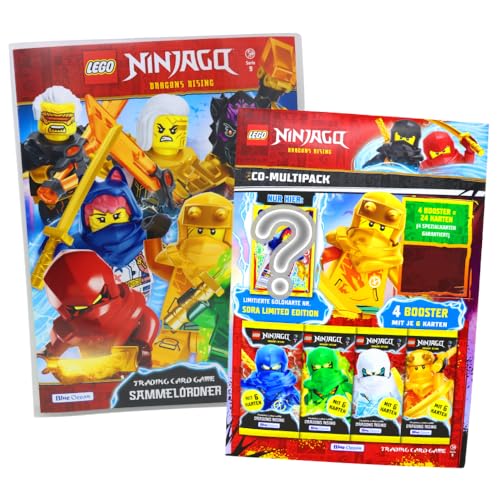 Lego Ninjago Karten Trading Cards Serie 9 - Dragons Rising (2024) - 1 Mappe + 1 Multipack Sammelkarten von Generisch