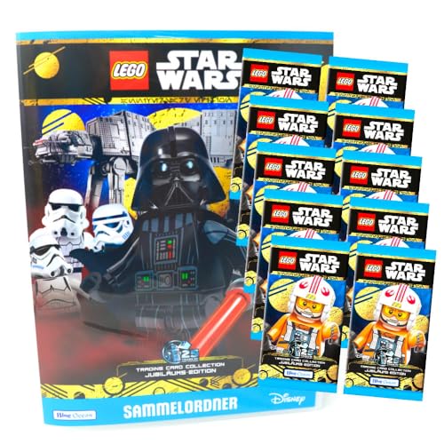 Lego Star Wars Karten Trading Cards Serie 5 - Jubiläum Sammelkarten (2024) - 1 Mappe + 10 Booster von Generisch