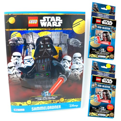 Lego Star Wars Karten Trading Cards Serie 5 - Jubiläum Sammelkarten (2024) - 1 Mappe + 2 Blister von Generisch