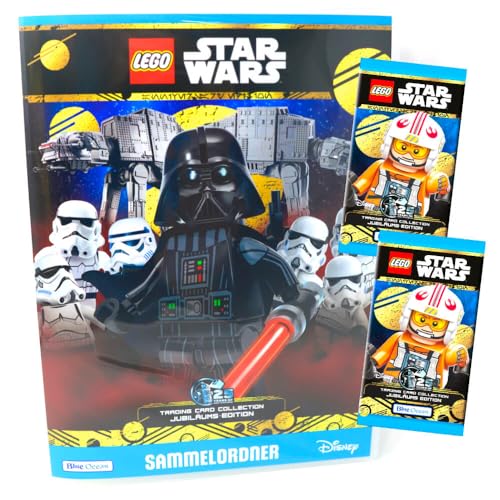 Lego Star Wars Karten Trading Cards Serie 5 - Jubiläum Sammelkarten (2024) - 1 Mappe + 2 Booster von Generisch