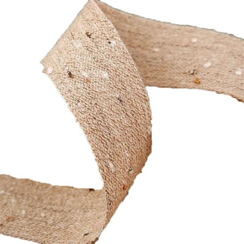 Leinenband, handgefertigt, DIY-Haarschleife, Zubehör, Nähband, 15 mm, 25 mm, 38 mm, Hellgelb, 9,1 m Leinenband, handgefertigt, DIY-Haarschleife, Zubehör, Nähband, 15 mm, 25 mm, 38 mm, Hellgelb, 9,1 m von Generisch