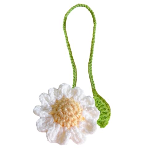 Lesezeichen Sonnenblume – Niedliche Handgefertigte Gestrickte Blumen-Seitenmarkierer | Multifunktionale Handgemachte Gestrickte Häkelblume, Gestrickte Sonnenblumen-Lesezeichen Für Schriftsteller, Lese von Generisch