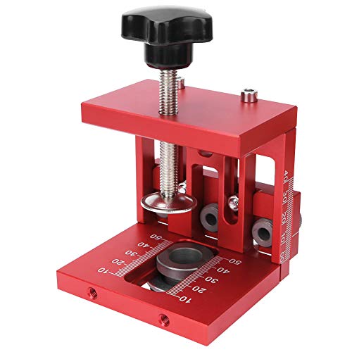Lochbohrer-Positionierer für Holzbearbeitung, Aluminiumlegierung, 3-in-1 Führungs-Locator und Vorrichtungs-Set für Heimwerker-Möbelreparatur und Bohrprojekte von Generisch