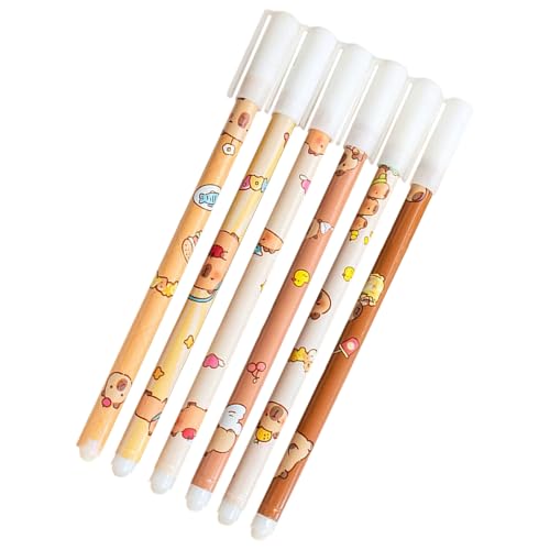 Löschbare Gelstifte, löschbare Stifte - 0,5 mm Reibung löschbarer Stiftsatz von 6 - Mit Radiergummi, Briefpapier für Malerei, Journaling, Zeichnen Löschbare Gelstifte, löschbare Stifte - 0,5 mm Reibung löschbarer Stiftsatz von 6 - Mit Radiergummi, Briefpapier für Malerei, Journaling, Zeichnen von Generisch
