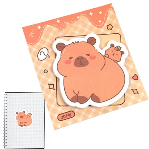 Lustige Haftnotizen – Capybara Planer selbstklebende Aufkleber – 30 Blatt niedliche Schreibwaren Haftnotizen für Kinder Erwachsene Arbeit Schule Wand Rucksack Schreibtisch Party Ostern Abschluss Lustige Haftnotizen – Capybara Planer selbstklebende Aufkleber – 30 Blatt niedliche Schreibwaren Haftnotizen für Kinder Erwachsene Arbeit Schule Wand Rucksack Schreibtisch Party Ostern Abschluss von Generisch