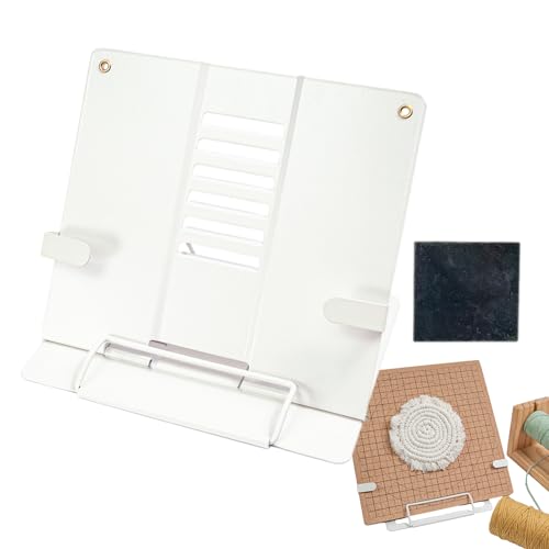 Macrame Board Stand - Workstation-Tisch aus Holz, Macrames-Ständer für Anfänger | Tragbarer Crafting-Ständer zum Lesen des Lesetablets, Unterstützung des Ergonom Desktoprahmens Macrame Board Stand - Workstation-Tisch aus Holz, Macrames-Ständer für Anfänger | Tragbarer Crafting-Ständer zum Lesen des Lesetablets, Unterstützung des Ergonom Desktoprahmens von Generisch