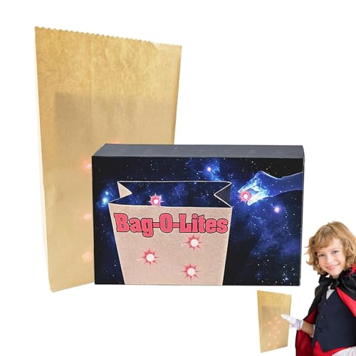 Magic Stage Illusion Gimmick Requisiten, Papiertüte mit Fingerlicht-Zaubertricks, Zaubererzubehör Tasche für Zaubertricks, Neuheit Magic Gimmick Illusions Spielzeug für den Urlaub von Generisch