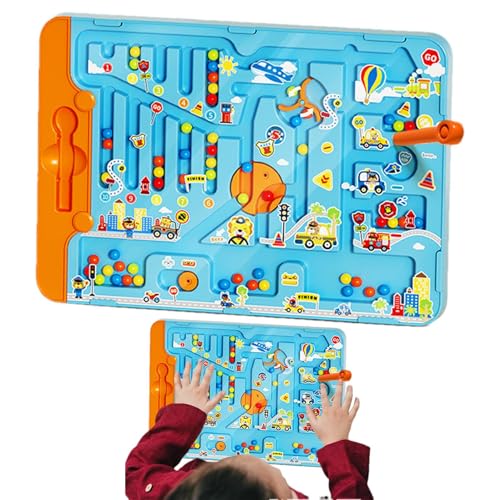 Magnetische Perlenlabyrinths, Magnetfarbe und Zahlenlabyrinth | Farbe und Zahlenlabyrinth mit magnetischen Perlen | Spielzeug für Feinmotorik -Fähigkeiten mit glatten Oberflächen für Reisen, Freien, Z Magnetische Perlenlabyrinths, Magnetfarbe und Zahlenlabyrinth | Farbe und Zahlenlabyrinth mit magnetischen Perlen | Spielzeug für Feinmotorik -Fähigkeiten mit glatten Oberflächen für Reisen, Freien, Z von Generisch